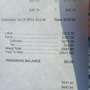 De Anza Auto Repair - What I paid for all 4 brake and rotors at a shop called Quick Auto. Less than half the price and great service. - Auto Repair Near Me - Sunnyvale, California De Anza Auto Repair - What I paid for all 4 brake and rotors at a shop called Quick Auto. Less than half the price and great service. - Auto Repair Near Me - Sunnyvale, California