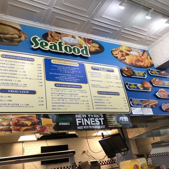 Nathan's Famous - The seafood section of Nathan's - Hot Dogs Near Me - Brooklyn, New York Nathan's Famous - The seafood section of Nathan's - Hot Dogs Near Me - Brooklyn, New York
