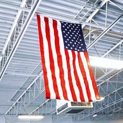 Hall Of Heros Iron Gym - American Flag inside Hall of Heroes