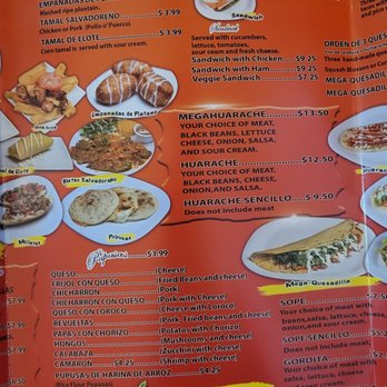 Chalateco - Chalateco Menu Union Avenue Location - Salvadoran Near Me - San Jose, California