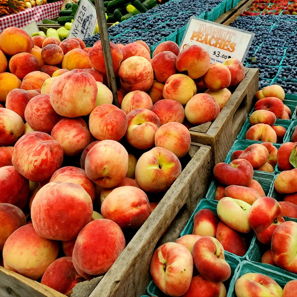 Greenmarket - Locally grown juicy peaches! 8/14/2019 - Farmers Market Near Me - New York, New York Greenmarket - Locally grown juicy peaches! 8/14/2019 - Farmers Market Near Me - New York, New York