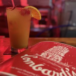 Trattoria Lombardi's - Orange crush with a side of cherries.