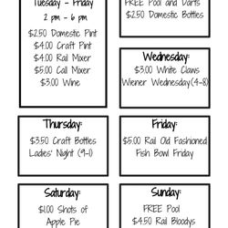 Laylas Place - Weekly Specials