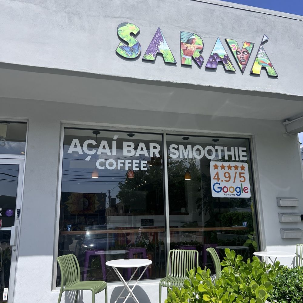 Sarava Açaí Café - Outside - Juice Bars & Smoothies Near Me - Wilton Manors, Florida Sarava Açaí Café - Outside - Juice Bars & Smoothies Near Me - Wilton Manors, Florida