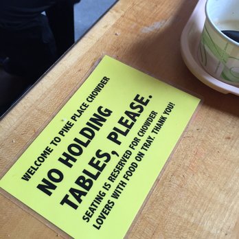 Pike Place Chowder - No holding tables! - Seafood Near Me - Seattle, Washington