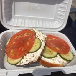 Levant bagel sandwich