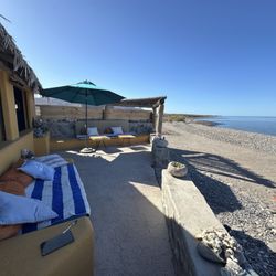 La Picazon - Most amazing outdoor ocean front seating with glass less windows to the interior.