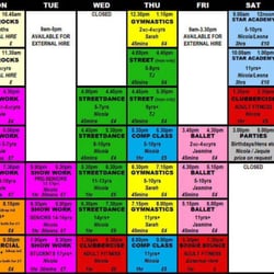 Pulse Dance Studio - Current timetable 03/16