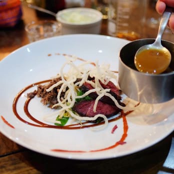 Eat. Drink. Experience! - Smoked Beef Cheek Pho Strami. Beef Cheeks cooked for 3 days and smoked for 6 hours with Pho Spices, Vietnamese Slaw, Hoisin and Sriracha. - Personal Chefs Near Me Eat. Drink. Experience! - Smoked Beef Cheek Pho Strami. Beef Cheeks cooked for 3 days and smoked for 6 hours with Pho Spices, Vietnamese Slaw, Hoisin and Sriracha. - Personal Chefs Near Me