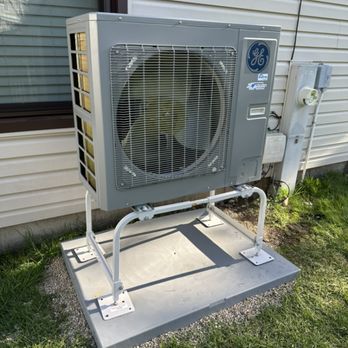 Compass Heating and Air Conditioning - GE inverter heat pump installed with a Goodman gas furnace, in the Cobbler's Crossing neighborhood of Elgin, IL 60120 - Heating & Air Conditioning/HVAC Near Me - East Dundee, Illinois Compass Heating and Air Conditioning - GE inverter heat pump installed with a Goodman gas furnace, in the Cobbler's Crossing neighborhood of Elgin, IL 60120 - Heating & Air Conditioning/HVAC Near Me - East Dundee, Illinois