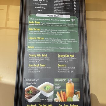 Snappy Salads - Menu board in the restaurant - Salad Near Me - Richardson, Texas Snappy Salads - Menu board in the restaurant - Salad Near Me - Richardson, Texas