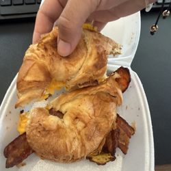 The Hideout Kitchen & Cafe - Bacon egg cheese croissant