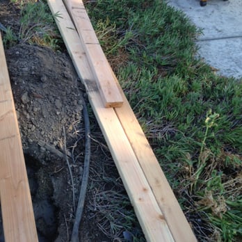 Affordable Fence & General Construction - So here's how they like to store their lumber - on top of your landscaping - and not in the empty dirt space you have - General Contractors Near Me - Stockton, California Affordable Fence & General Construction - So here's how they like to store their lumber - on top of your landscaping - and not in the empty dirt space you have - General Contractors Near Me - Stockton, California