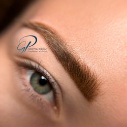Permanent Make up by Greta Park - Ombre Brows right after procedure. Color will fade 30-60%