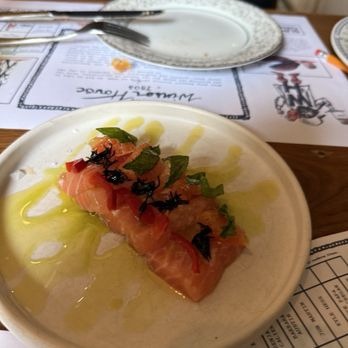 Winsor House - Salmon crudo - Pubs Near Me - Duxbury, Massachusetts