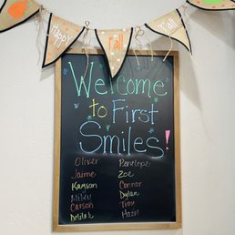 There's a sign with the names of the patients for that day There's a sign with the names of the patients for that day