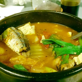 Golden Pig - Mackerel tofu soup - Korean Near Me - Cecil, Pennsylvania Golden Pig - Mackerel tofu soup - Korean Near Me - Cecil, Pennsylvania