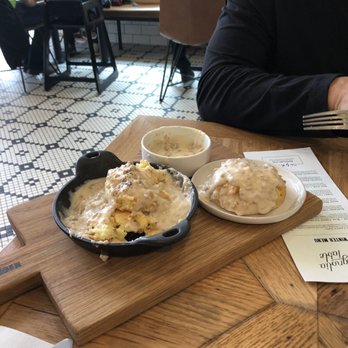 Magnolia Table - Started with an appetizer of biscuits and gravy sausage gravy is delicious - Breakfast & Brunch Near Me - Waco, Texas Magnolia Table - Started with an appetizer of biscuits and gravy sausage gravy is delicious - Breakfast & Brunch Near Me - Waco, Texas