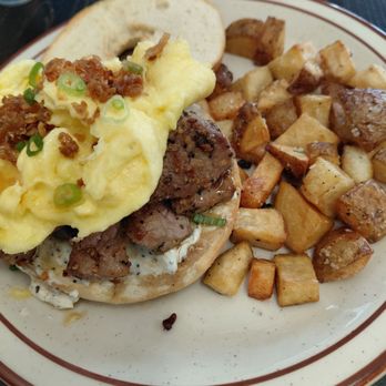 Kitchen Laurel - Breakfast potatoes instead of chips because....I'm a potato slut. - Personal Chefs Near Me