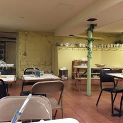 Ceramic Art Cafe - The painting area