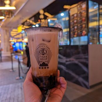 Tiger Sugar - Brown sugar black tea with cream - Bubble Tea Near Me - Las Vegas, Nevada Tiger Sugar - Brown sugar black tea with cream - Bubble Tea Near Me - Las Vegas, Nevada