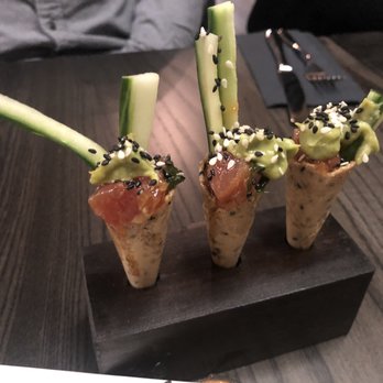 Grain Food Lounge - Tuna poke conettes - Canadian (New) Near Me - Kitchener, Ontario