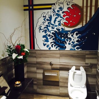 The Clever Koi - Bathroom wall painting by local artist (Kyle O'Malley? I think?) - Asian Fusion Near Me - Phoenix, Arizona The Clever Koi - Bathroom wall painting by local artist (Kyle O'Malley? I think?) - Asian Fusion Near Me - Phoenix, Arizona