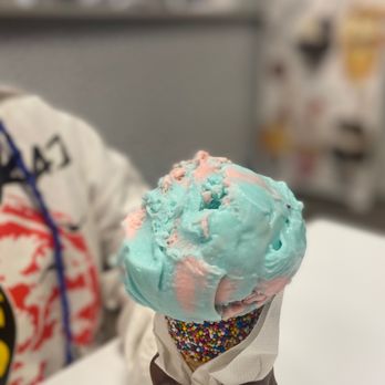 Bacio Ice Cream Shop - Cotton candy, we asked for a smaller scoop - Ice Cream & Frozen Yogurt Near Me - Orlando, Florida Bacio Ice Cream Shop - Cotton candy, we asked for a smaller scoop - Ice Cream & Frozen Yogurt Near Me - Orlando, Florida