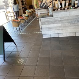 the inside of a coffee shop