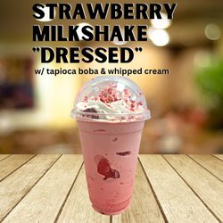 Esheaté Water 'N Ice - Love Strawberry Ice Cream? Come try our Strawberry milkshake "Dressed" & Experience quenching your thirst w/ our delicious drinks.