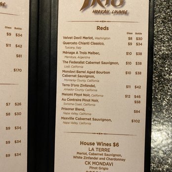 Trio Hookah Lounge - Menu - Hookah Bars Near Me - Jacksonville, Florida