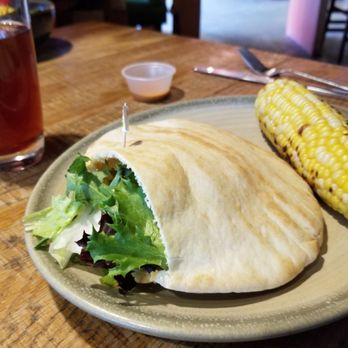 Nando's Peri-Peri - Chicken pita w grilled corn. - South African Near Me - Chicago, Illinois Nando's Peri-Peri - Chicken pita w grilled corn. - South African Near Me - Chicago, Illinois