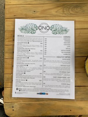 Menu photo 8 ONO Acai Bowls Puerto Vallarta, JAL Menu photo 8 ONO Acai Bowls Puerto Vallarta, JAL