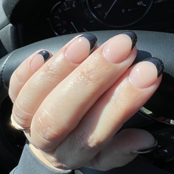Ugly Nails - Dip nails. Nude with black tips. - Nail Technicians Near Me - San Jose, California Ugly Nails - Dip nails. Nude with black tips. - Nail Technicians Near Me - San Jose, California