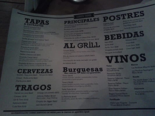 Menu photo 2 La Perinola Buenos Aires, C