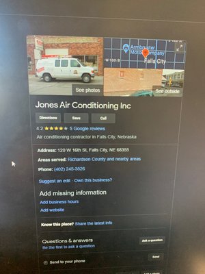 Jones Air Conditioning Logo