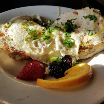 Lola - An American Bistro - The classic(biscuits and sausage gravy topped with over easy eggs) - Coffee & Tea Near Me - New Ulm, Minnesota
