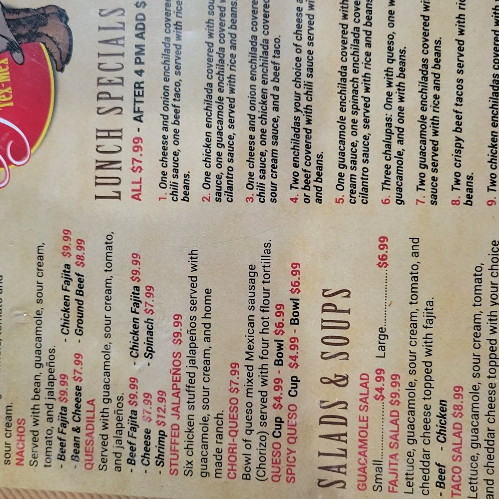 Tejano's Tex-Mex - Appetizers... - Tex-Mex Near Me - Cooper, Texas Tejano's Tex-Mex - Appetizers... - Tex-Mex Near Me - Cooper, Texas