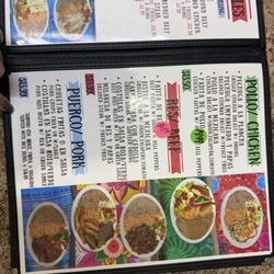 Rositas Mexican Restaurant - Menu