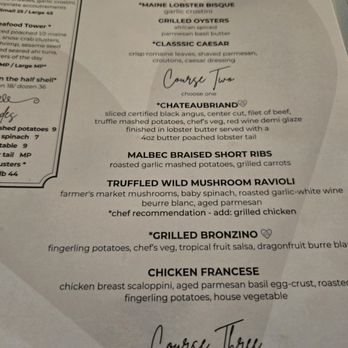 The Chateau Anna Maria - Valentine's Menu - New American Near Me - Holmes Beach, Florida The Chateau Anna Maria - Valentine's Menu - New American Near Me - Holmes Beach, Florida