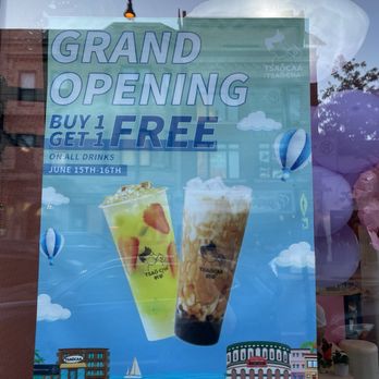 Tsaocaa - Grand Opening BOGO - Bubble Tea Near Me - Chicago, Illinois