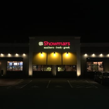 Showmars - Pineville - New look exterior. You can see the updated interior through the windows. - Greek Near Me - Charlotte, North Carolina Showmars - Pineville - New look exterior. You can see the updated interior through the windows. - Greek Near Me - Charlotte, North Carolina