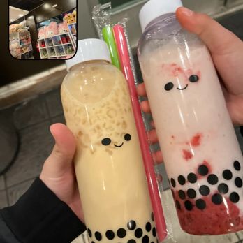 Roasting Water - Milk tea boba 8/10 , strawberry banana smoothie 9/10 super good - Bubble Tea Near Me - Long Beach, California Roasting Water - Milk tea boba 8/10 , strawberry banana smoothie 9/10 super good - Bubble Tea Near Me - Long Beach, California