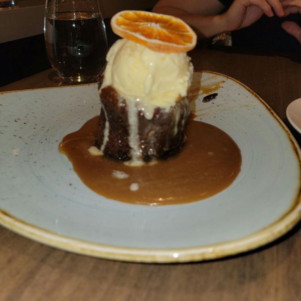 Crazyweed Kitchen - Sticky date pudding with cardamom ice cream - Asian Fusion Near Me - Canmore, Alberta