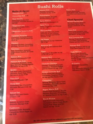 Menu photo 4 Don Sushi Albuquerque, NM