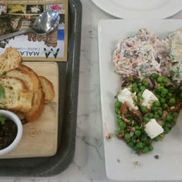 The pate and chicken and leek pie with two salads (shared by two and plenty) The pate and chicken and leek pie with two salads (shared by two and plenty)