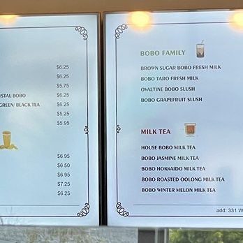 Chakaa Tea House - Menu - FYI no brown sugar boba today on 4/14/23 opening day - Bubble Tea Near Me - Oxnard, California