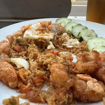 Single Fin Surf Grill - Nasi Goreng with shrimp. - Bars Near Me - San Diego, California Single Fin Surf Grill - Nasi Goreng with shrimp. - Bars Near Me - San Diego, California