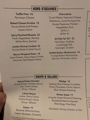 Menu photo 3 E3 Chophouse Steamboat Springs, CO