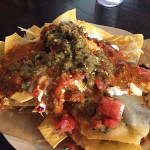 Photo of Lost & Found Beer Garden - Oakland, CA, United States. Nachos (not papas)